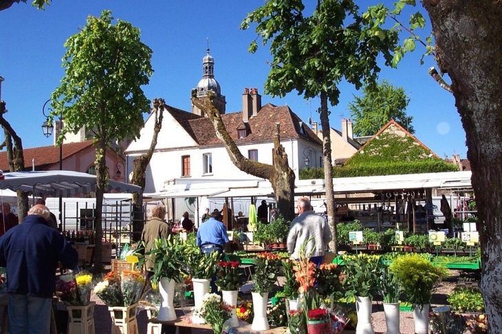 Le marché du samedi à Saulieu