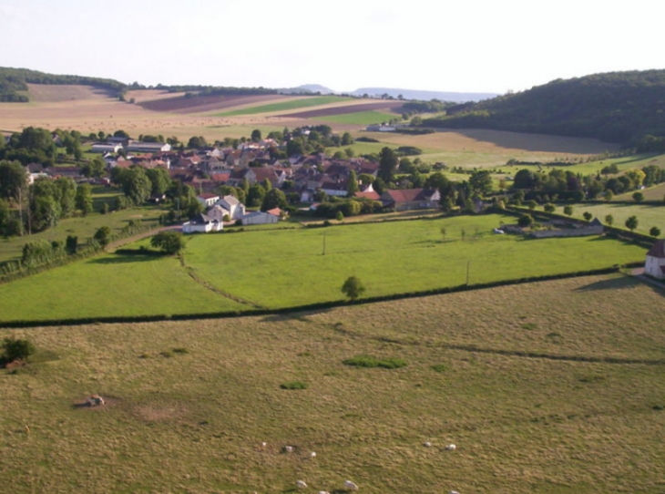 Vue par cerf volant - Brinon-sur-Beuvron