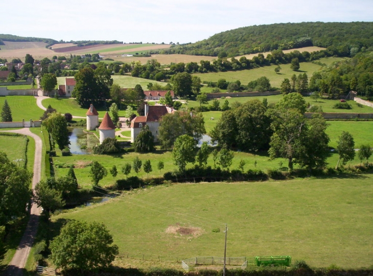 Vue du cerf volant chateau de brinon - Brinon-sur-Beuvron