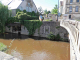 le pont sur l'Anguison vers l'abbaye