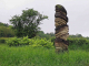 sculpture sur pierre sur le thème su flotage du bois