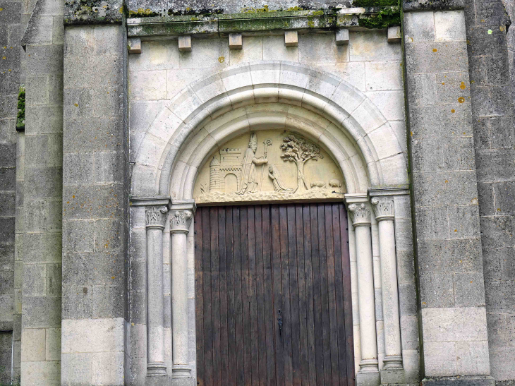 La porte de l'église - Guipy