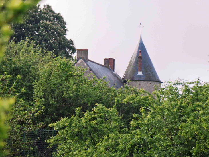 Vue sur la tour du château - Jailly