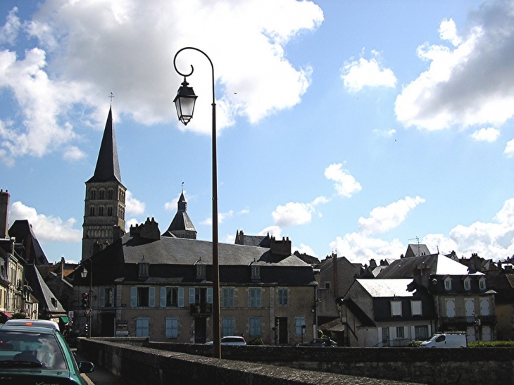 Depuis sur le pont (en voiture) à La Charité sur Loire - La Charité-sur-Loire