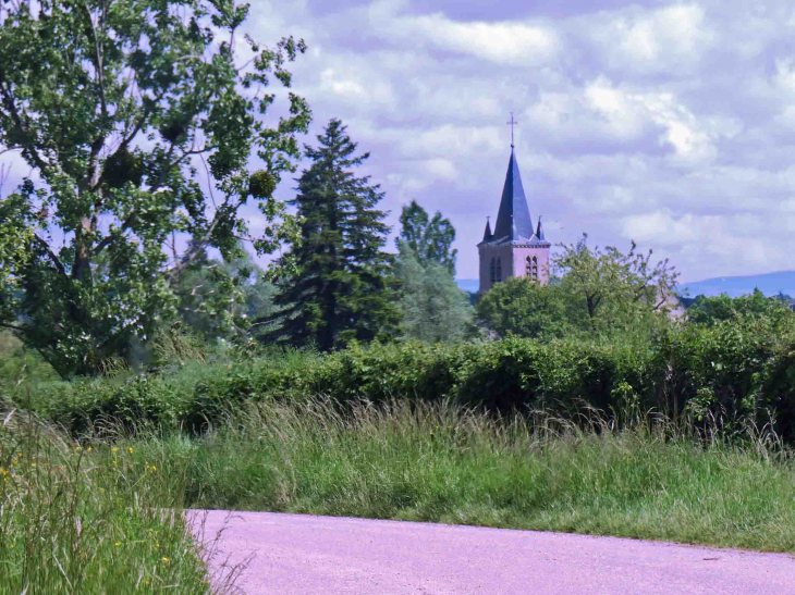 Vue sur le clocher - La Collancelle