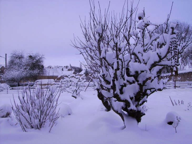 Monceaux le Comte sous la neige - Monceaux-le-Comte