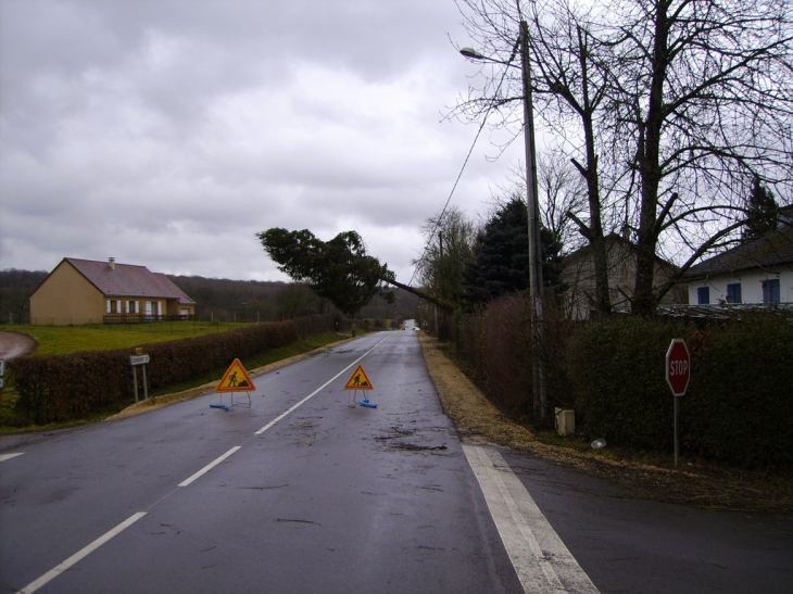 Tempête à Monceaux le Comte - Monceaux-le-Comte