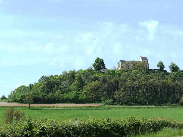 Vue sur le Mont Sabot et sa chapelle - Neuffontaines