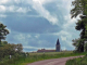 vue sur l'église et le clocheton de la mairie