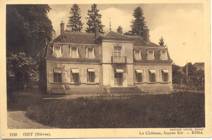 Chateau d'Oisy ,façade EST