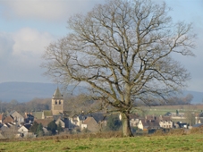 Vue de ROUY depuis la route de TINTURY