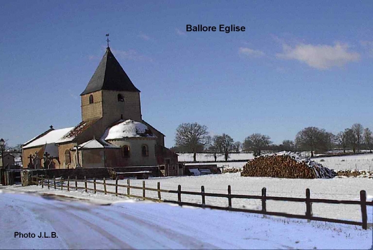 Neige eglise - Ballore