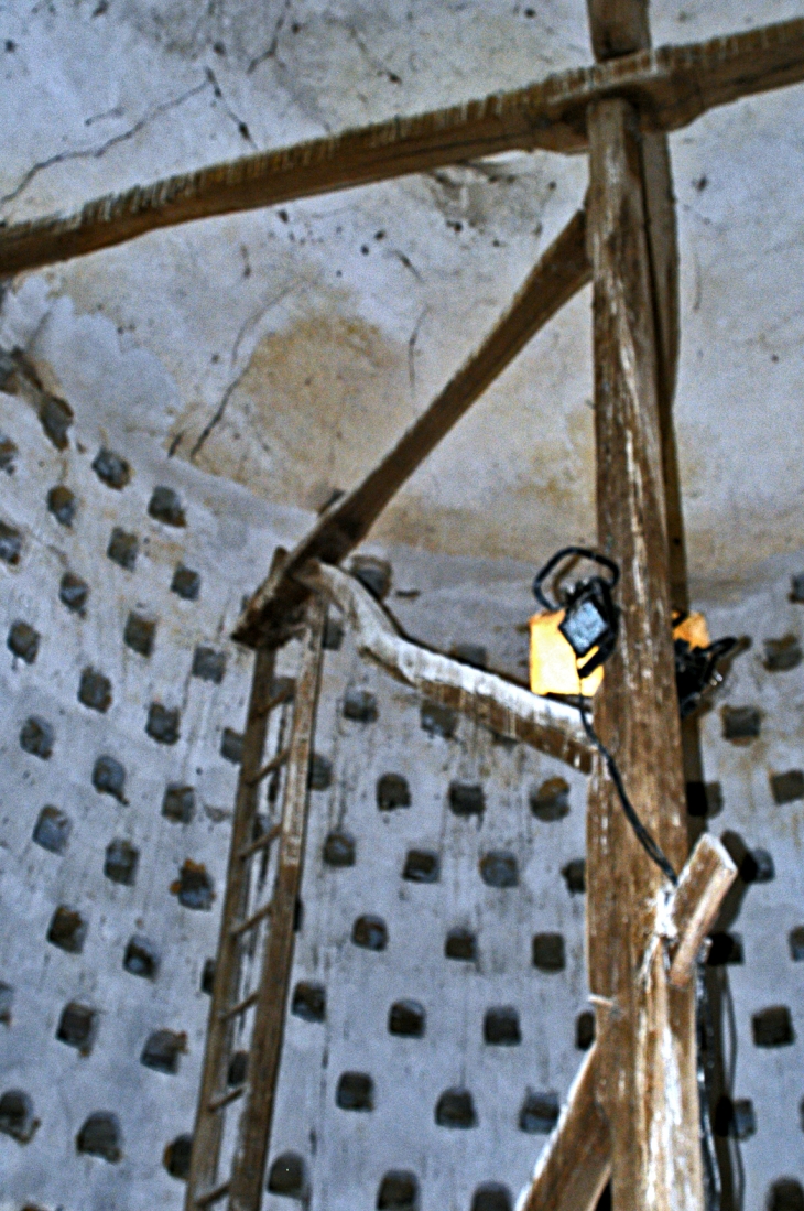 Intérieur du pigeonnier. - Bissy-sur-Fley