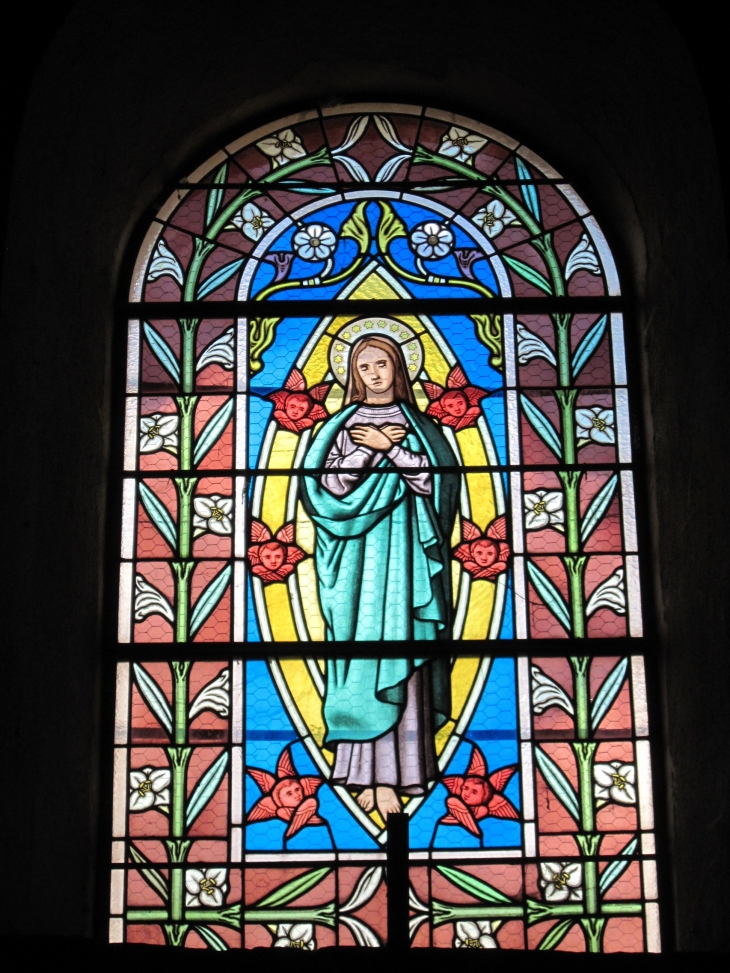 Vitraux - église de Chazelle - Chapaize