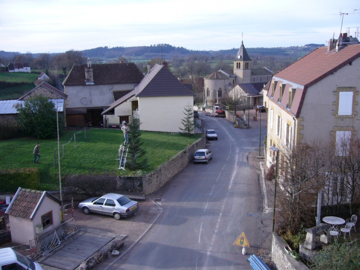 Vue du ciel - Colombier-en-Brionnais