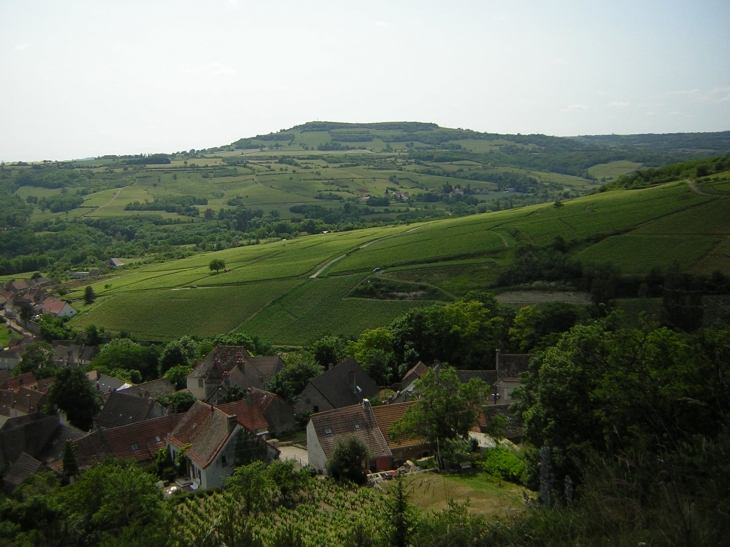 Vue depuis les roches - Dezize-lès-Maranges