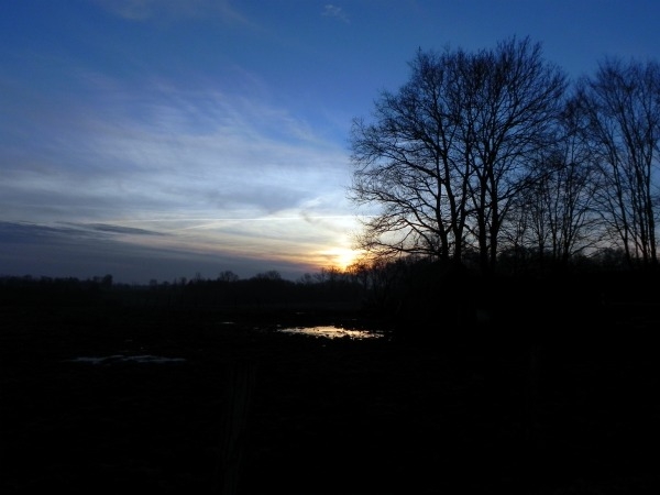 Couché de soleil, Haut des Champs - Montcony