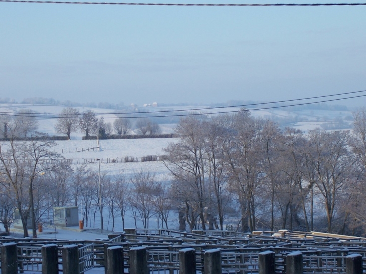 Saint christophe sous la neige - Saint-Christophe-en-Brionnais