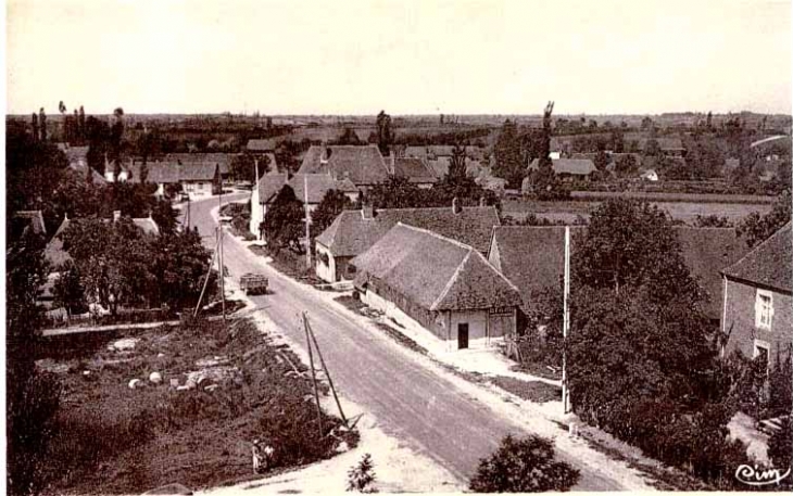 Sens - vue du clocher - 1920/1925 ? - Sens-sur-Seille