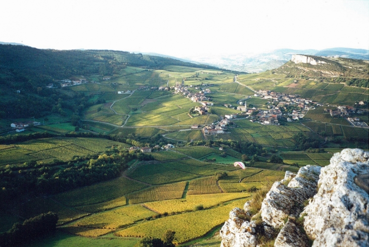 En automne depuis le haut du Solutré - Solutré-Pouilly