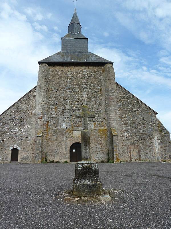 L'entrée de l'église - Coulours