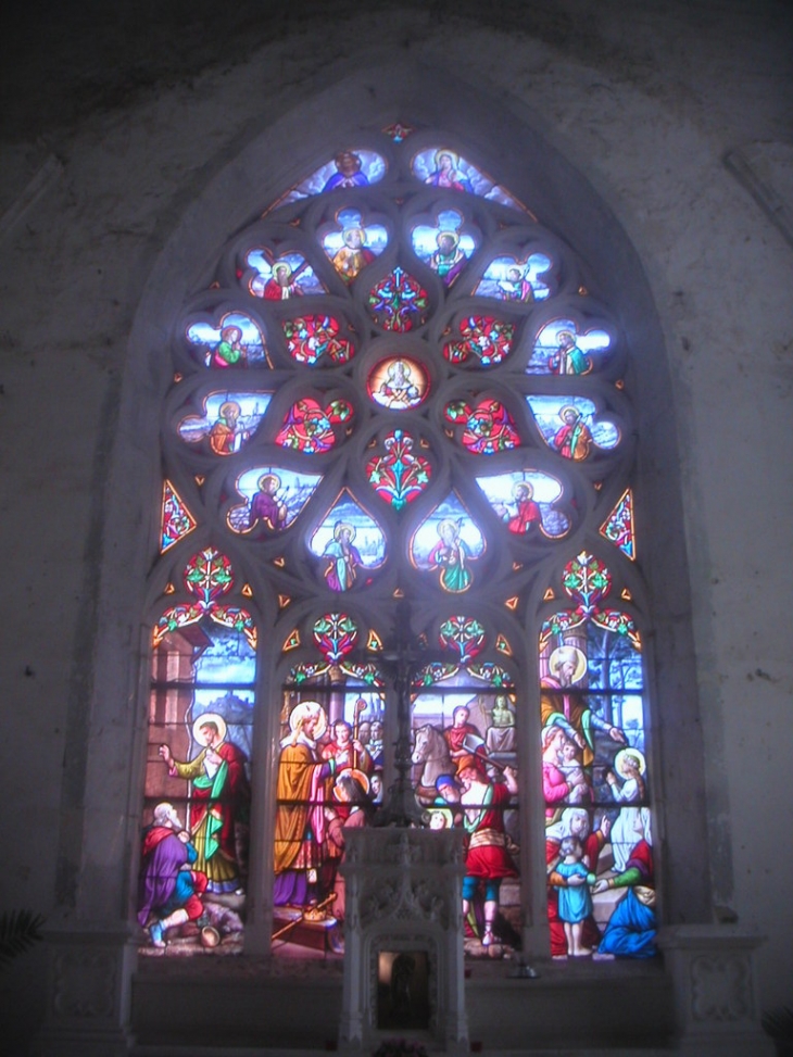 Vitrail Nord/Est du fond de l'église - La Ferté-Loupière