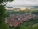 Vue du village depuis les belvédères du château.