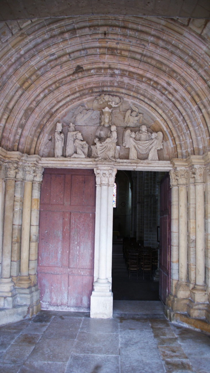 Portail église Notre-Dame de la Nativité 13 Em Siecle - Pontaubert