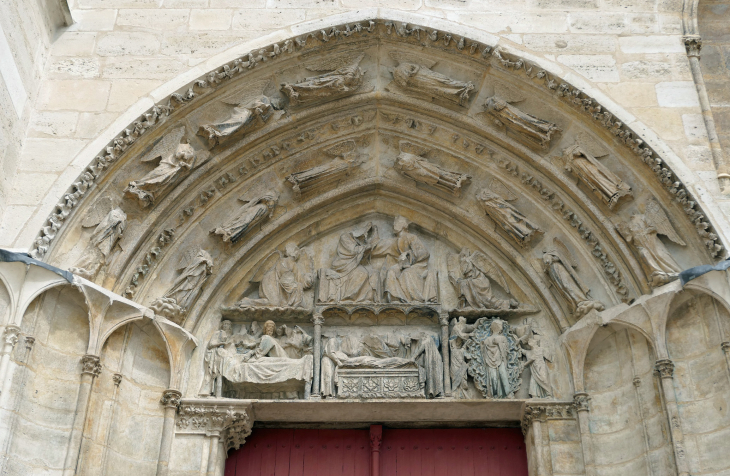 Cathédrale Saint Etienne :le portail de la Vierge - Sens