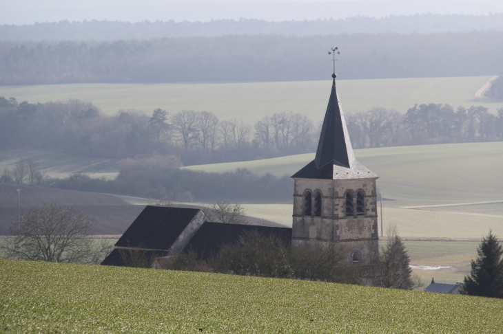 Villiers les hauts (Eglise vue Nord Ouest) - Villiers-les-Hauts