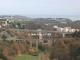 Photo suivante de Saint-Brieuc Saint-Brieuc vue de la tour d'Armor sur la terrasse du 19e et dernier étage à une hauteur de 50 mètres sur le pont de Toupin et de la Vallée du Gouédic