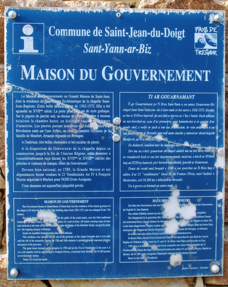 Maison du Gouvernement - Saint-Jean-du-Doigt