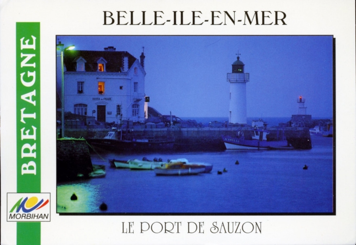 Le Port de Sauzon (carte postale).