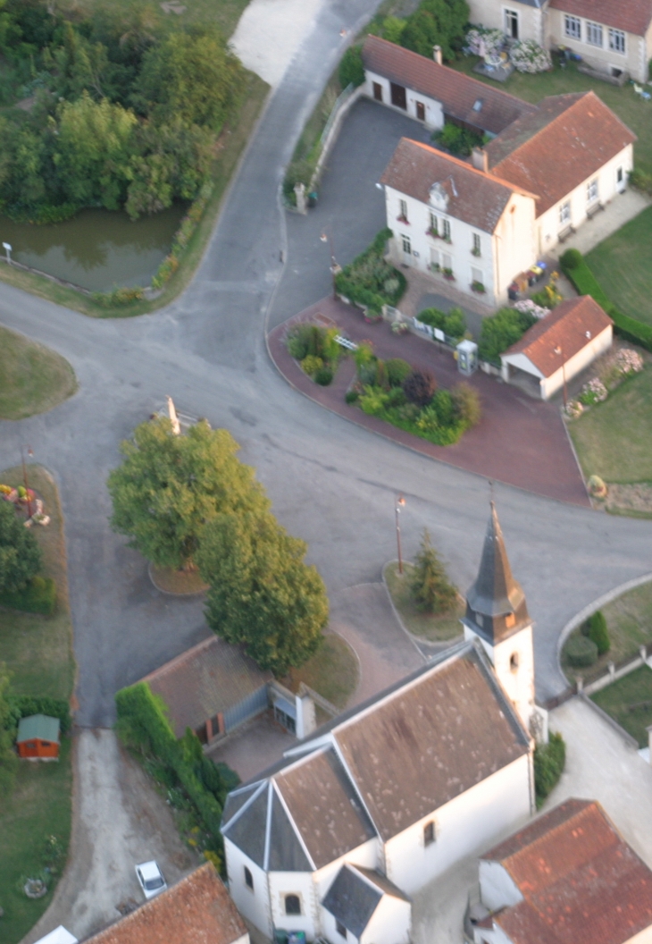 Arcomps vue du ciel photo prise dun ulm