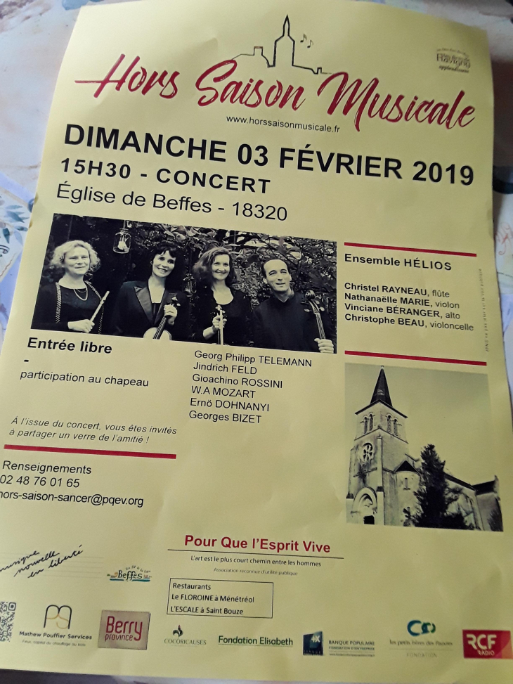 Concert à BEFFES 3 février 2019