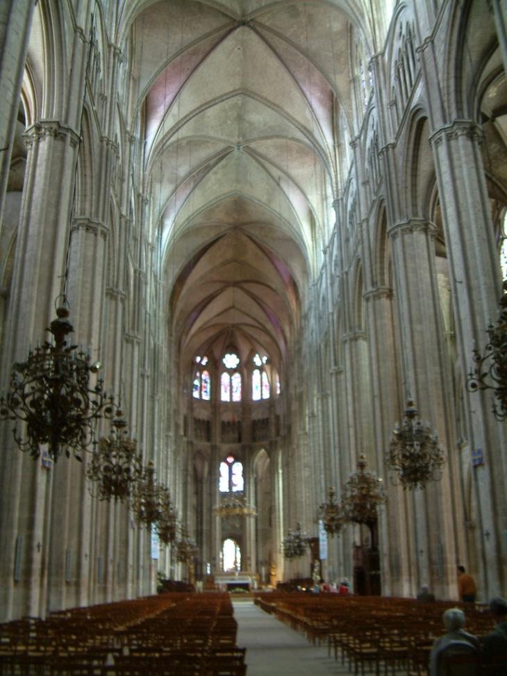 Bourges - la Cathedrale: la nef