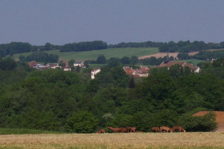 Santranges depuis la route de Belleville