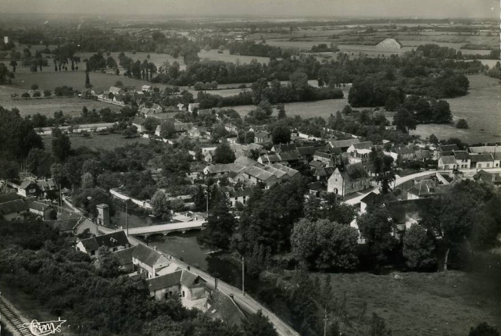 Vue d'ensemble avant l'existence de l'étang (110 hectares) - Écluzelles