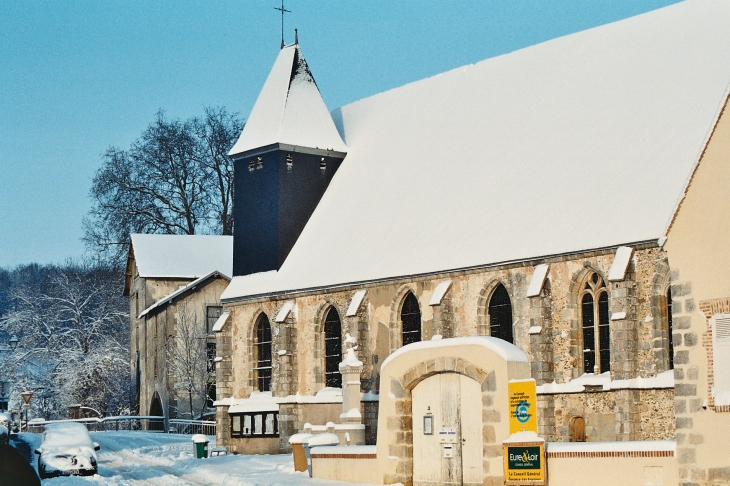 Neige sur l'église - Saint-Piat