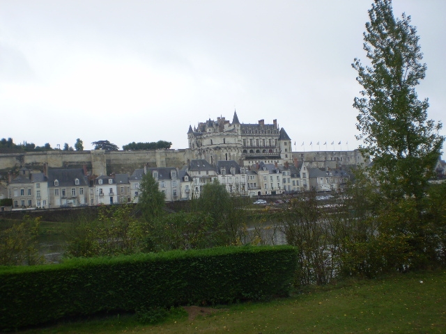 Chateau vue  de l ile d or - Amboise