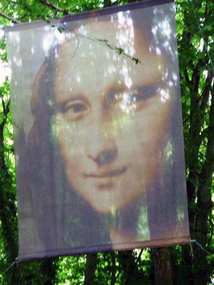 Le clos Lucé :  hommage à la Joconde dans le parc - Amboise