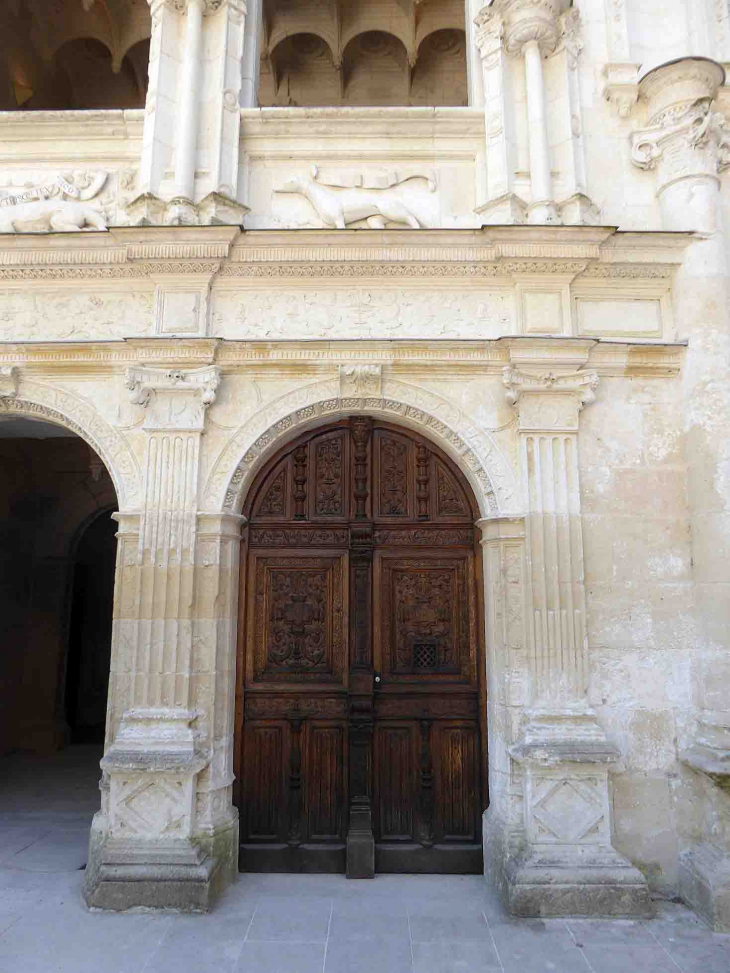 Le château façade Nord : l'escalier d'honneur - Azay-le-Rideau