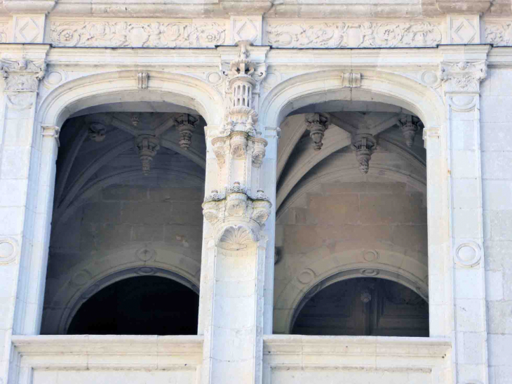 Le château façade Nord : l'escalier d'honneur - Azay-le-Rideau