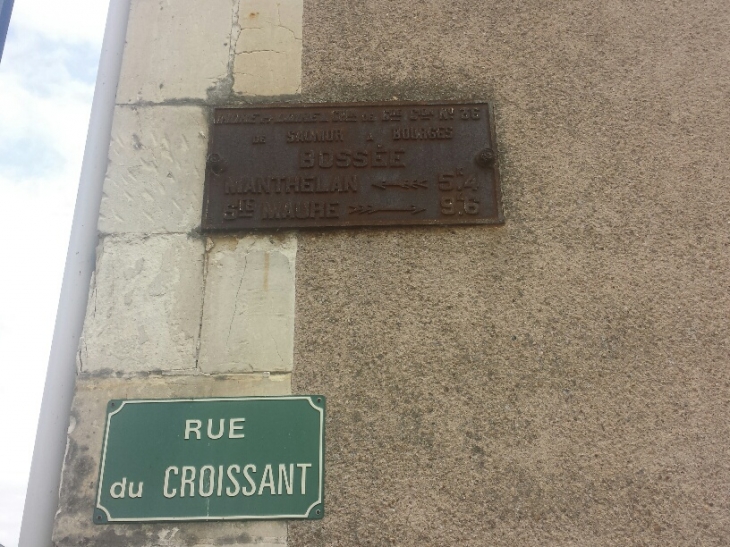 Plaque de cocher - Bossée