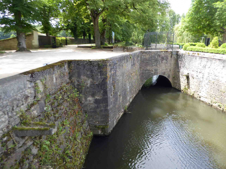 Le château de Chenonceau : canal dans le parc - Chenonceaux