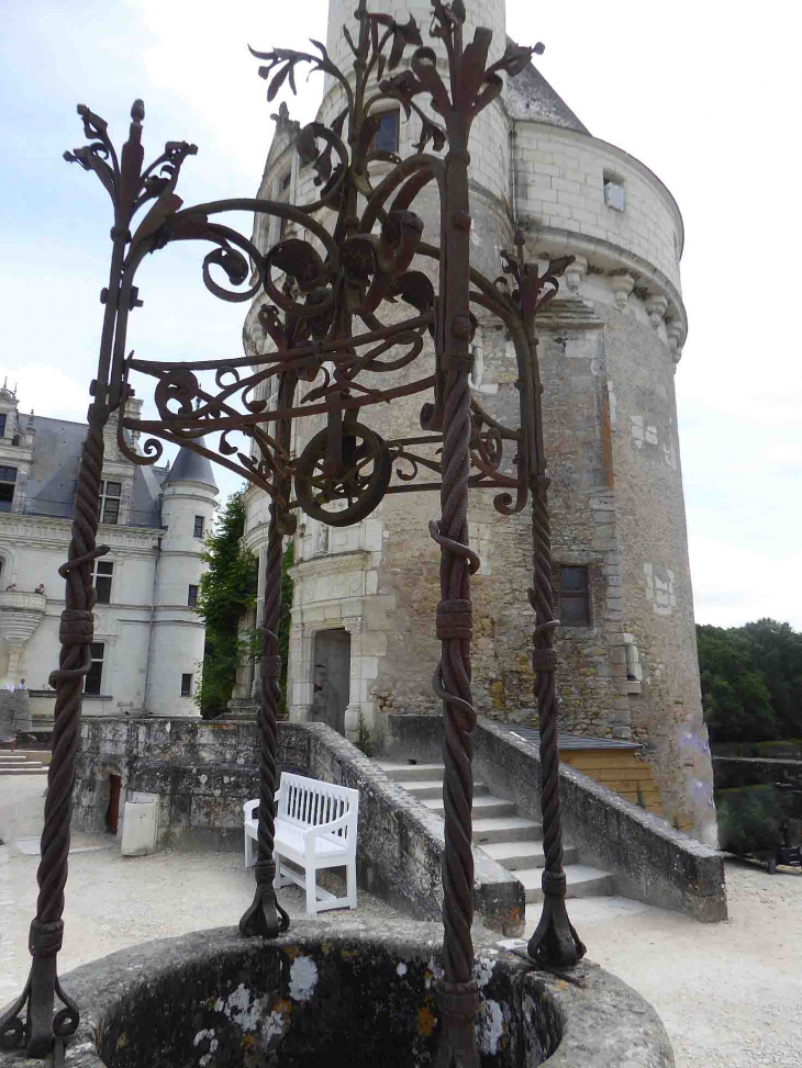 Le château de Chenonceau : le puits - Chenonceaux