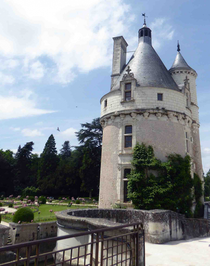 Le château de Chenonceau : la tour des Marques - Chenonceaux