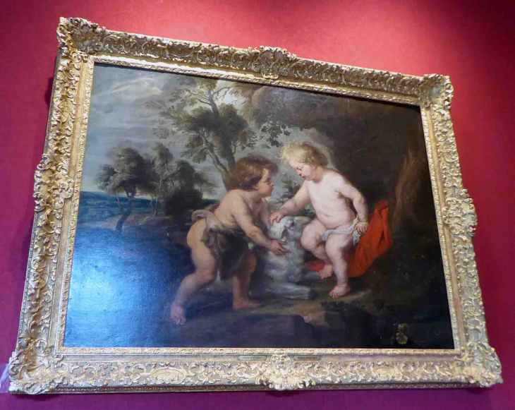 Le château de Chenonceau : le salon Louis XIV Rubens : Jésus et Jean Baptiste enfants - Chenonceaux