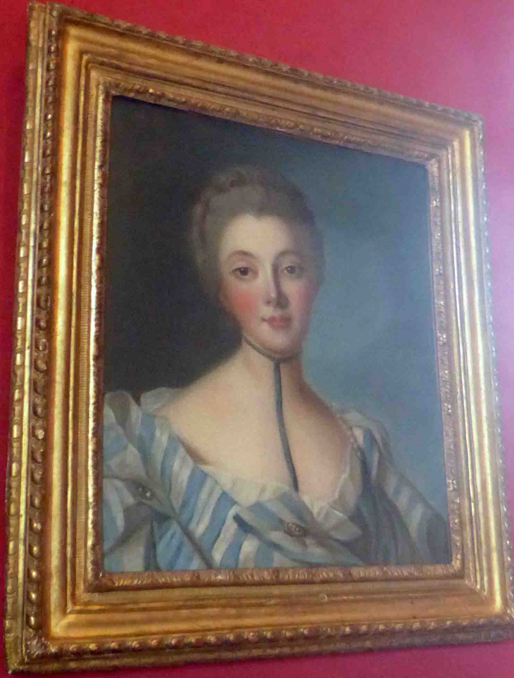 Le château de Chenonceau : le salon Louis XIV Nattier : Madame Dupin - Chenonceaux