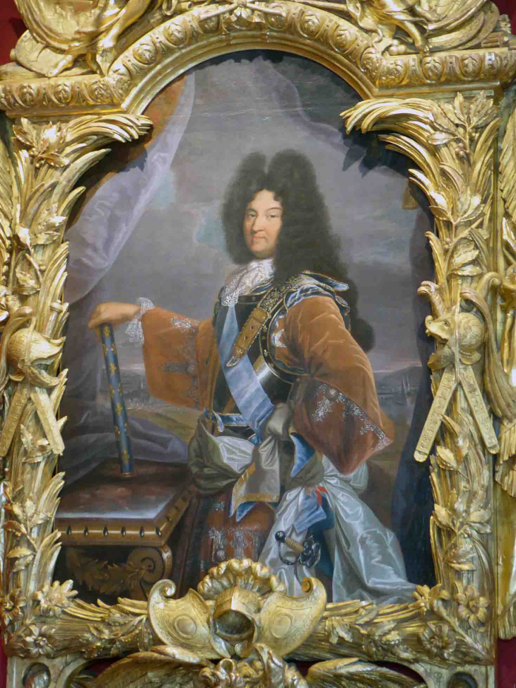 Le château de Chenonceau : le salon Louis XIV  Rigaud : Louis XIV - Chenonceaux